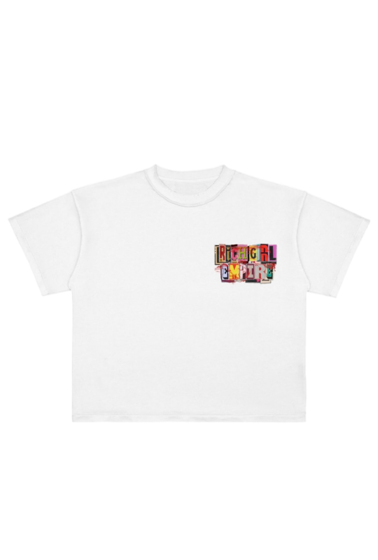 White Rich Confetti Graphic $